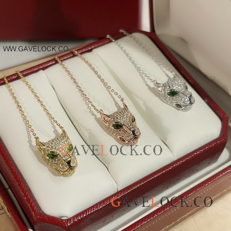 Luxury Cartier Panther Pendant s925 Necklace